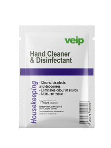 housekeeping hand cleaner &amp; disinfectant tissue