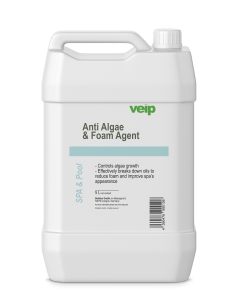spa &amp; pool anti algae &amp; foam agent 5 liter canister
