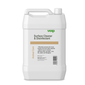 animal care surface cleaner &amp; disinfectant 5 liter canister